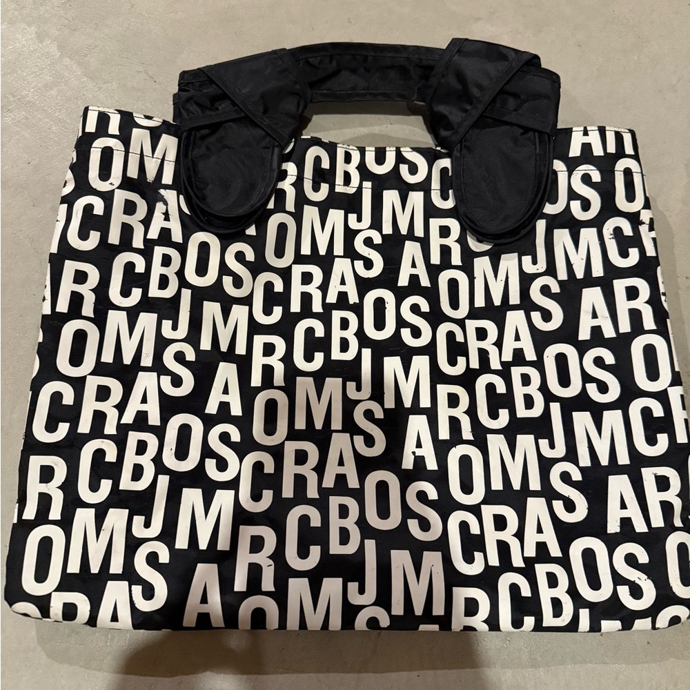 Authentic Marc Jacobs monogram nylon origami tote bag